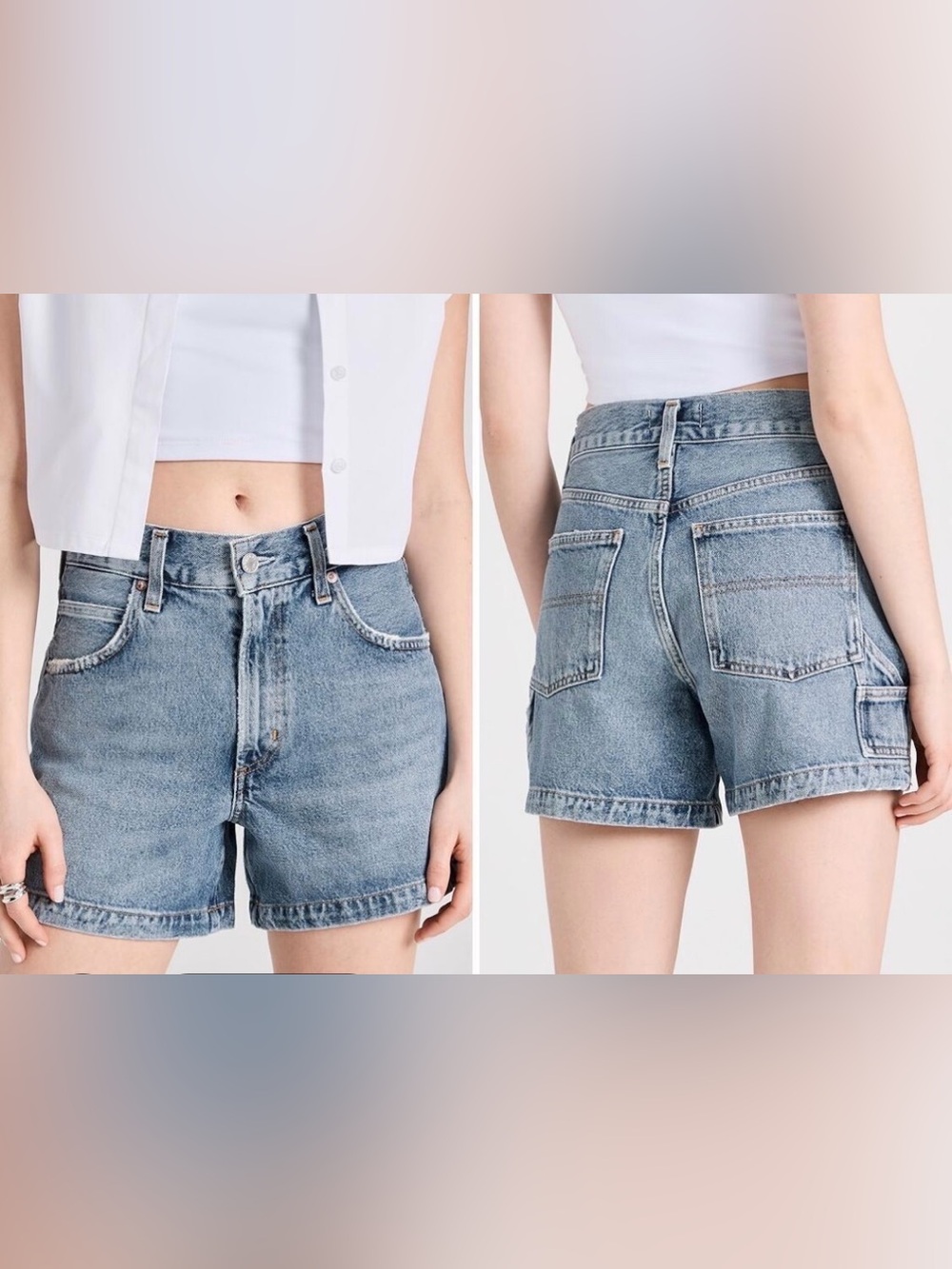 AGOLDE Magda Carpenter Utility Short